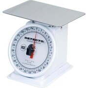 Detecto Detecto PT-25 Top Load Scale 25 x 1/8lb W/ Enamel Finish, 6" Fixed Dial, 5-3/4" Square Platform PT-25